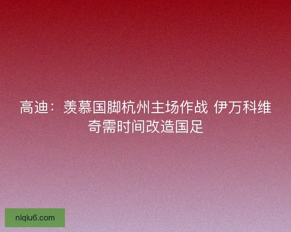 高迪：羡慕国脚杭州主场作战 伊万科维奇需时间改造国足